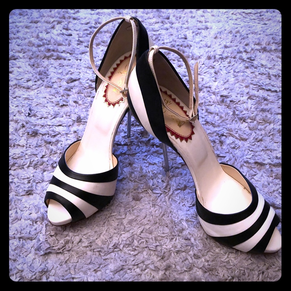 Christian Louboutin ankle strap heels